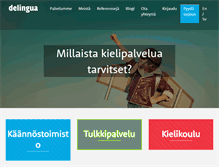 Tablet Screenshot of delingua.fi